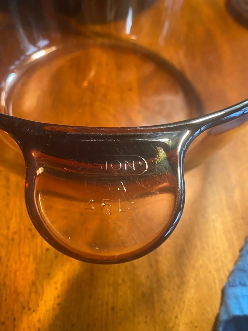 Corning Visions 4.5 Liter Amber Glass Stock Pot